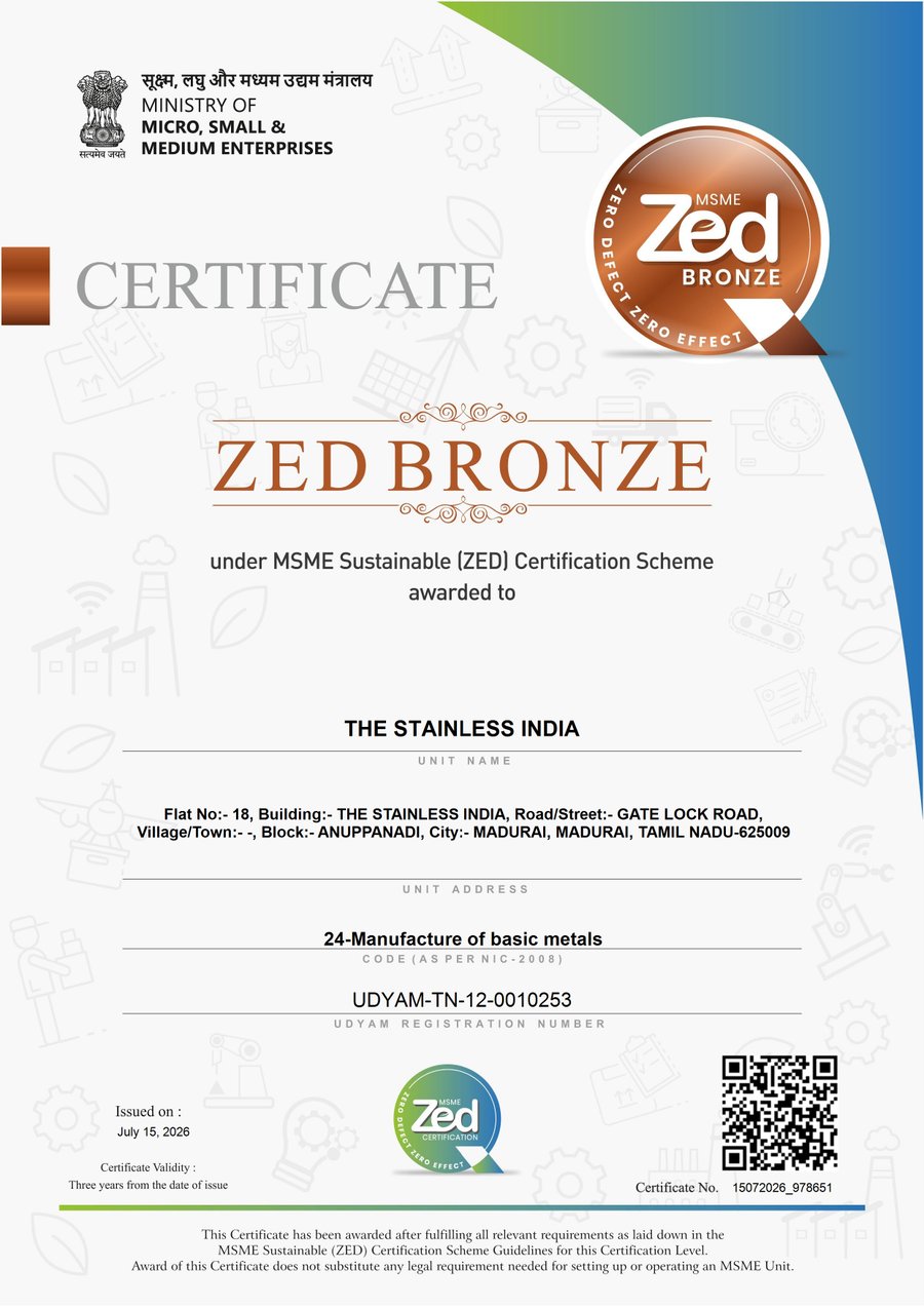 ZED Bronze Certificate preview